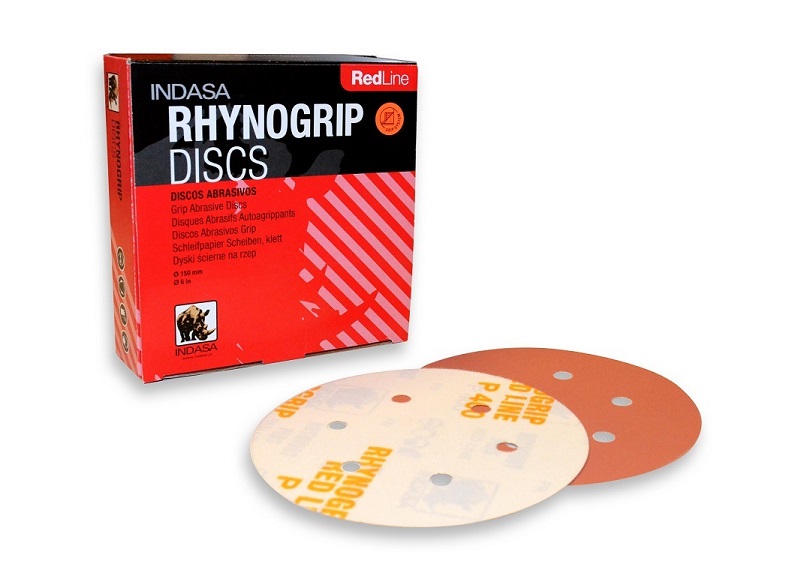 

5 x Indasa Krążek ścierny Rhynogrip 6H Red P80