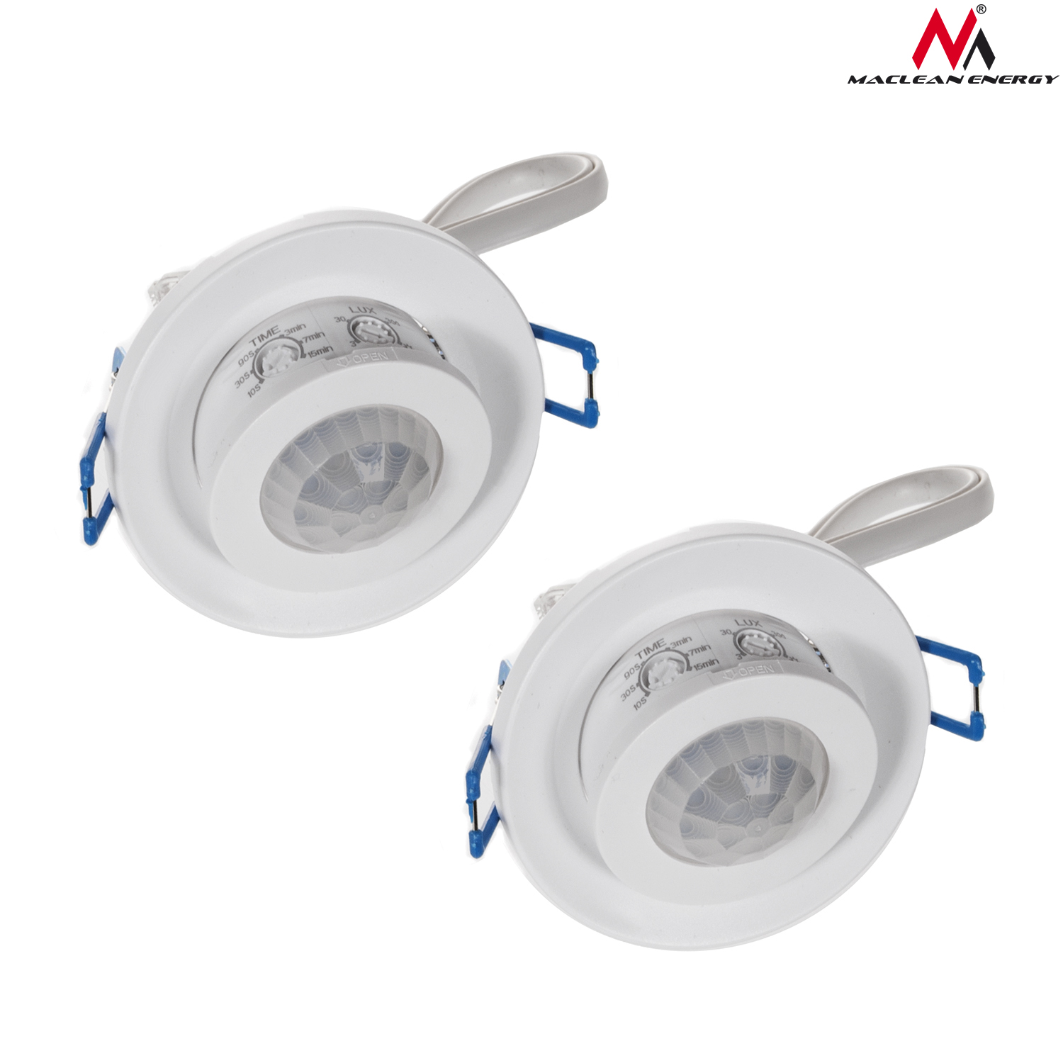 2x CZUJNIK RUCHU SUFITOWY DO WBUDOWANIA LED 360 ST Marka Maclean