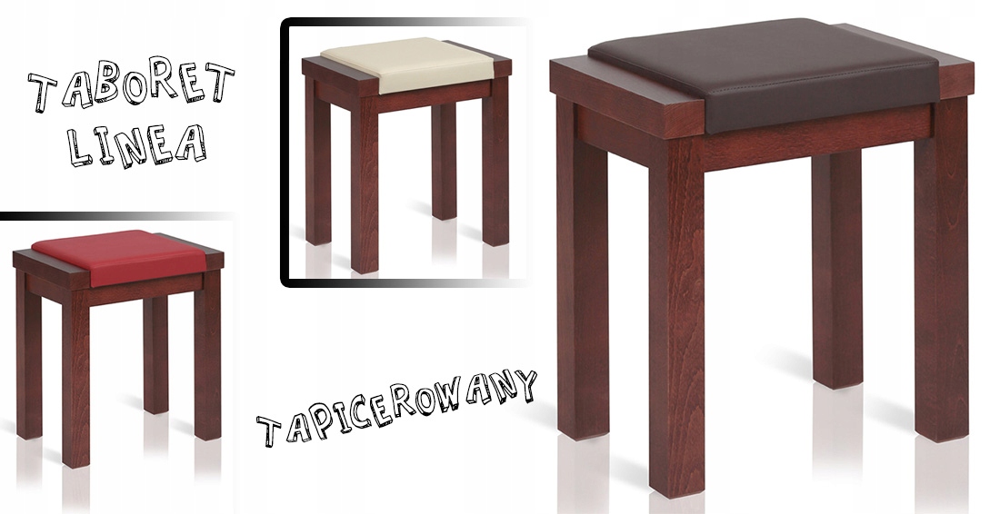 Taboret Linea miękki tapicerowany kuchenny ławka Kolor obicia inny kolor