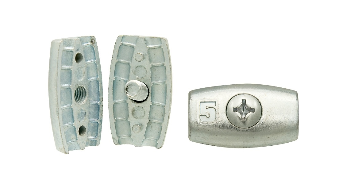 ZACISK DO LIN LINOWY OWALNY OKRĄGŁY KUBEŁKOWY 3 MM