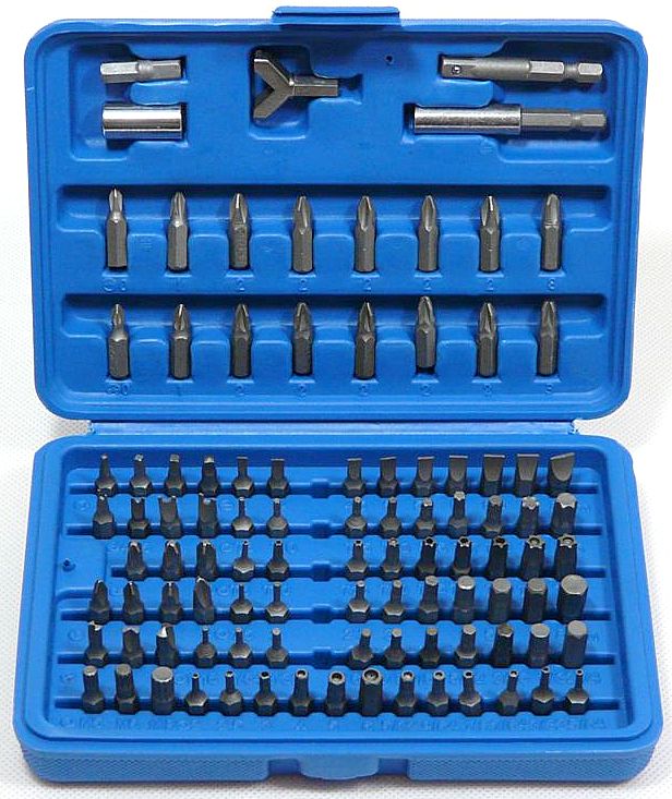 ZESTAW KOŃCÓWEK DO WKRĘTARKI WIERTARKI BITY 100