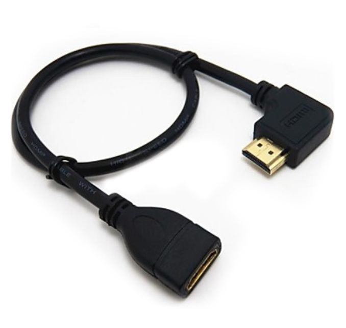 

Kabel Kątowy Hdmi do Hdmi 1080 Full Hd Lewy 50cm