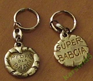 

medal dla babci Super Babcia brelok