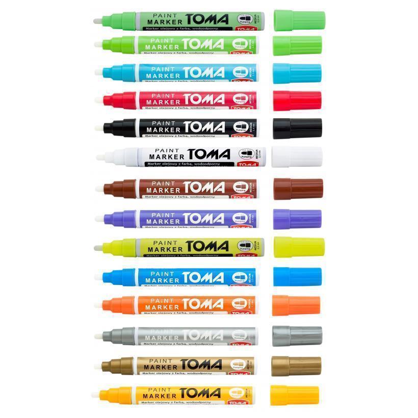 MARKER OLEJOWY OLEJNY 2,5mm TOMA TO-440 RÓŻOWY Marka TOMA
