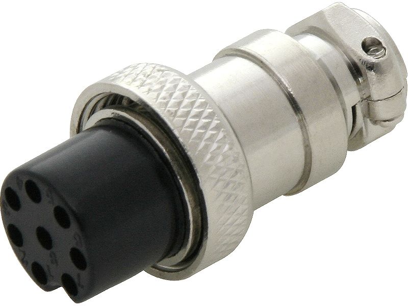 

Wtyk mikrofonowy Cb 8p na kabel