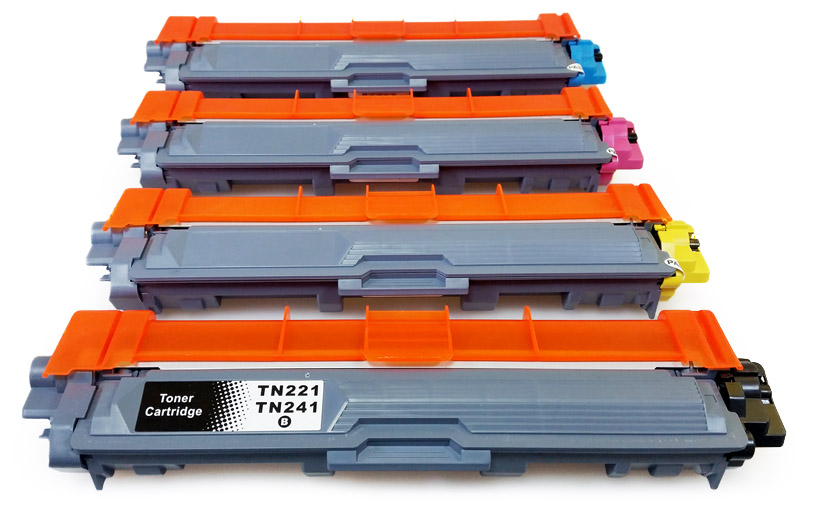 4x Toner Do Brother TN241 DCP-9015CDW DCP-9020CDW DCP-9330 Cdw MFC-9340 Cdw
