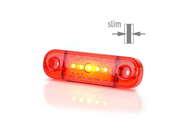 712 - Светодиодная габаритная лампа W97. 2 5 LED Red