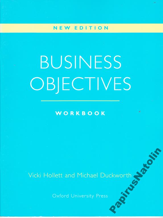 Business Objectives. V. Hollett Workbook