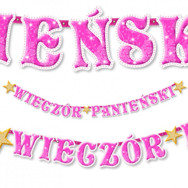 

Baner girlanda Wieczór Panieński Dekoracja dł.2,1m
