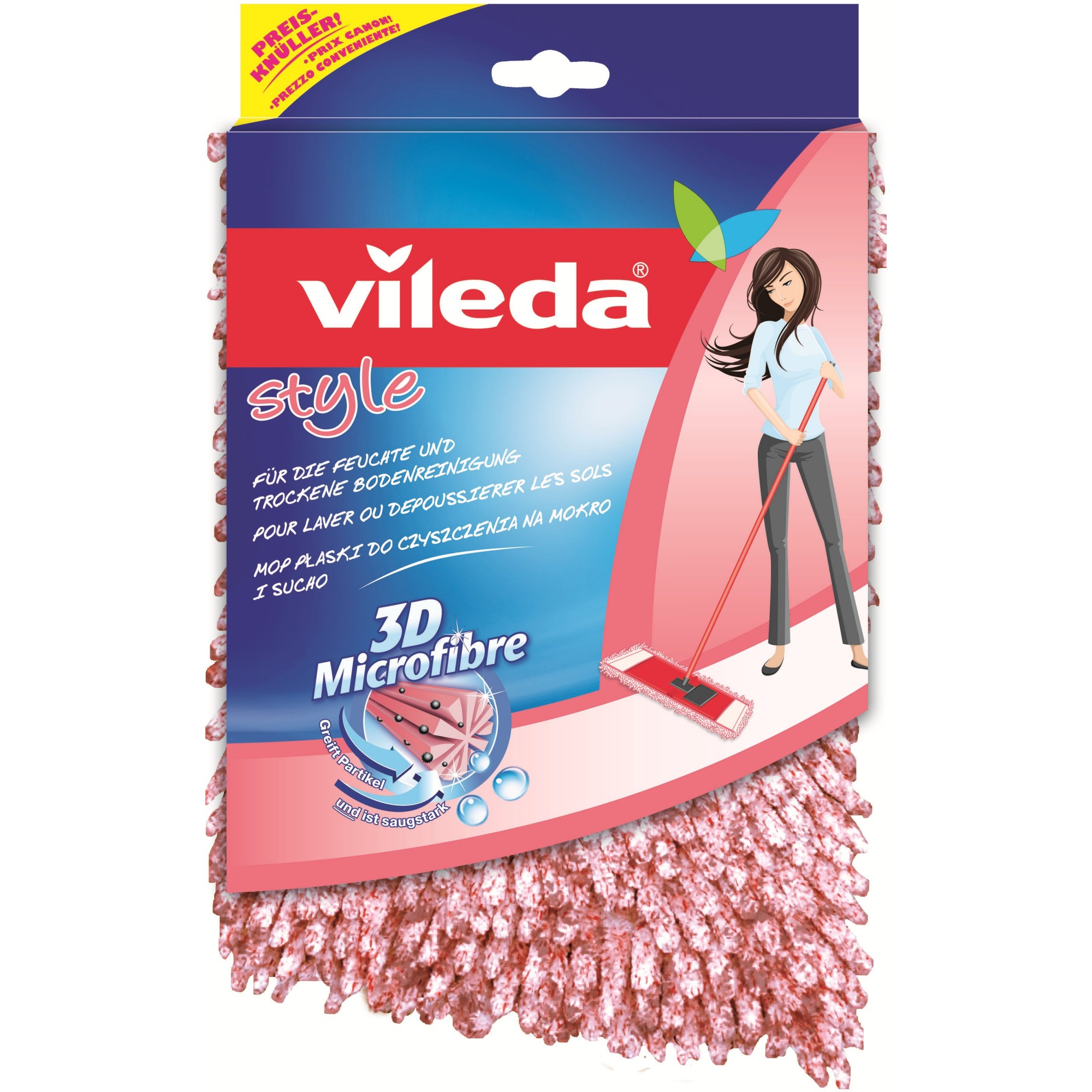 

Wkład do mopa płaskiego Vileda 3D Chenille