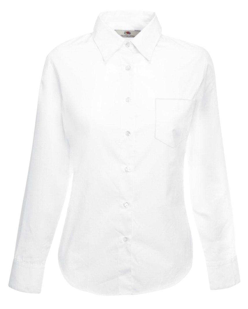 

Ladies Poplin L/s Shirt White XXXL