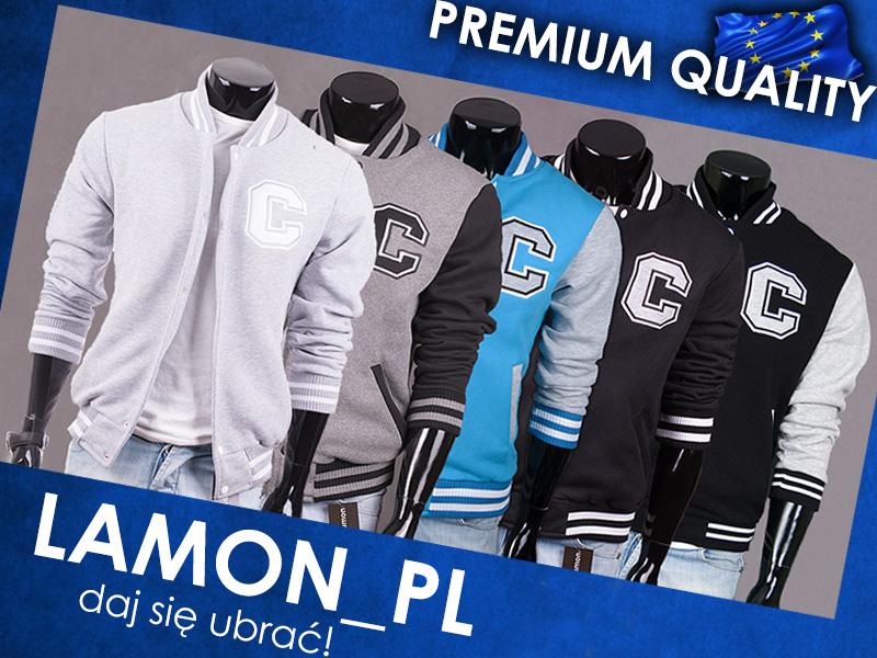 

Bejsbolówka kurtka bluza męska ze stójką Lamon XL