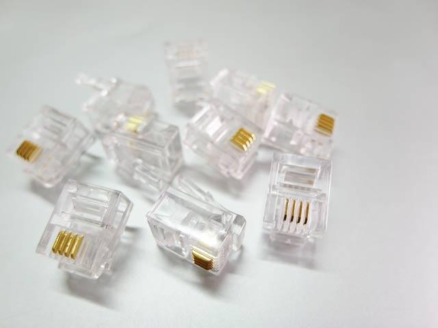 

wtyk telefoniczny modularny RJ11 6p4c 10szt