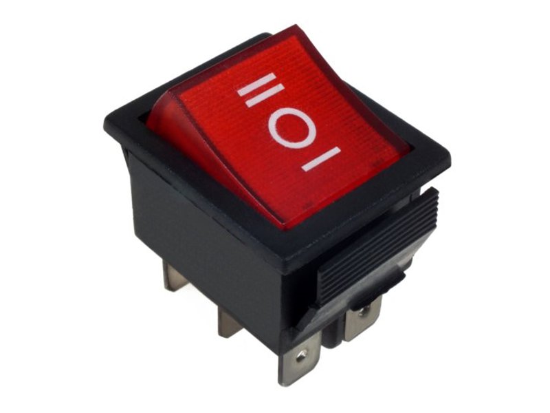 

Przełącznik Podświetlany 6-pin 3-poz DC 20A 12V
