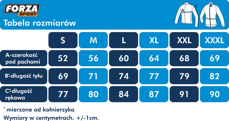 BLUZA KOLARSKA JESIEŃ ZIMA FORZA SPORT CLAWS XL Kod producenta Forza Sport