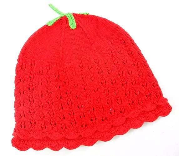 

*h&m* Czapka Truskawka czerwień 74/80