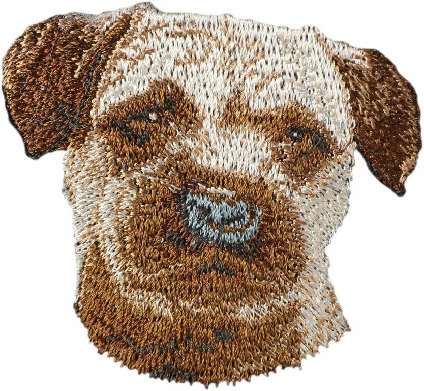 

Border Terrier Haft Naszywka Przyszywka Łata