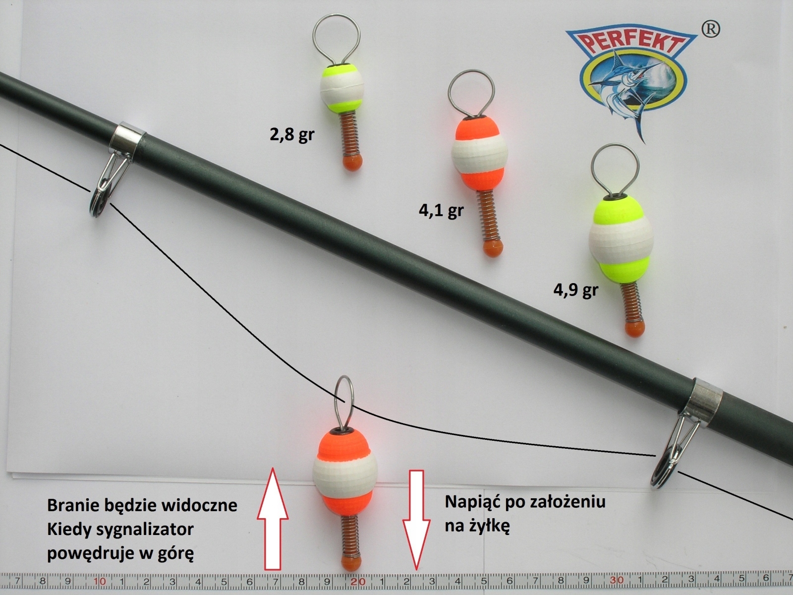 2 x SYGNALIZATOR BRAŃ PODWIESZANY - MONKEY / 5 gr Marka Kostal