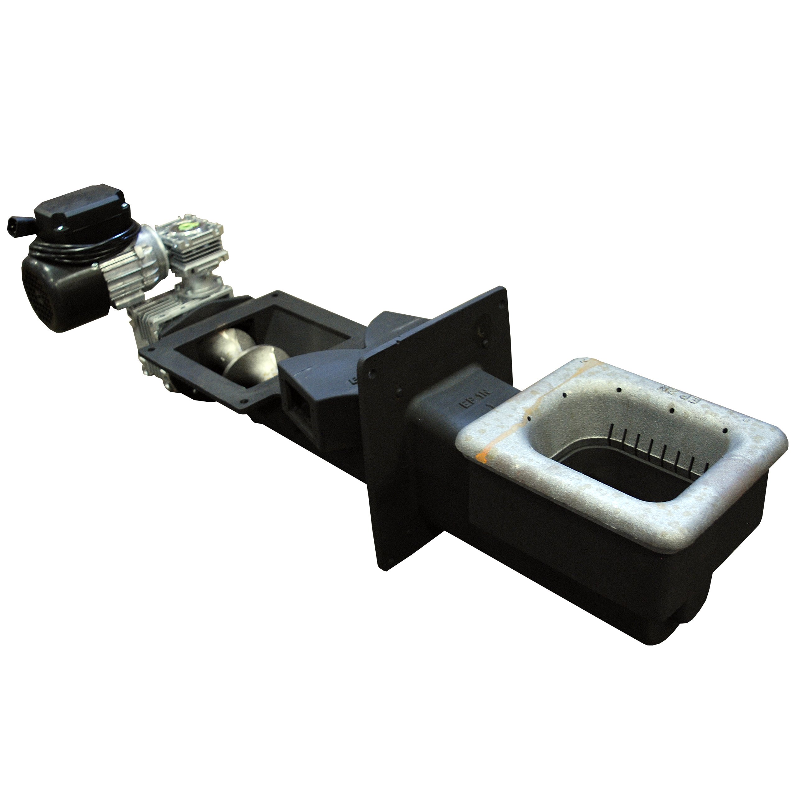 Litinový podavač hlemýžď pro kamna o výkonu 25 kW