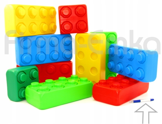 MEGA KLOCKI CEGŁY ORYGINALNE - Marioinex POLSKIE Liczba elementów 33 szt.