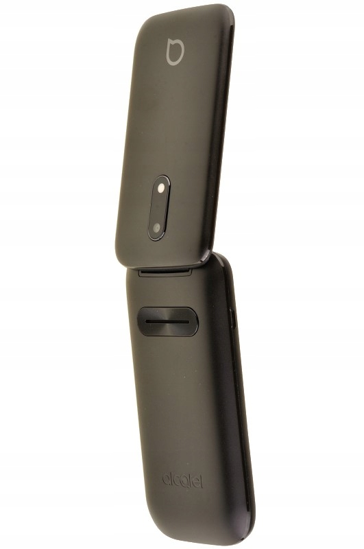 ALCATEL TELEFON KOMÓRKOWY Z KLAPKĄ Z DUŻYM WYŚWIE. Kolor czarny