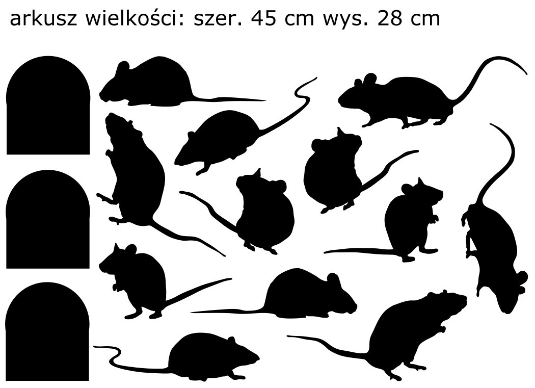 naklejka naklejki ścienne na ścianę myszki myszka Bohater brak