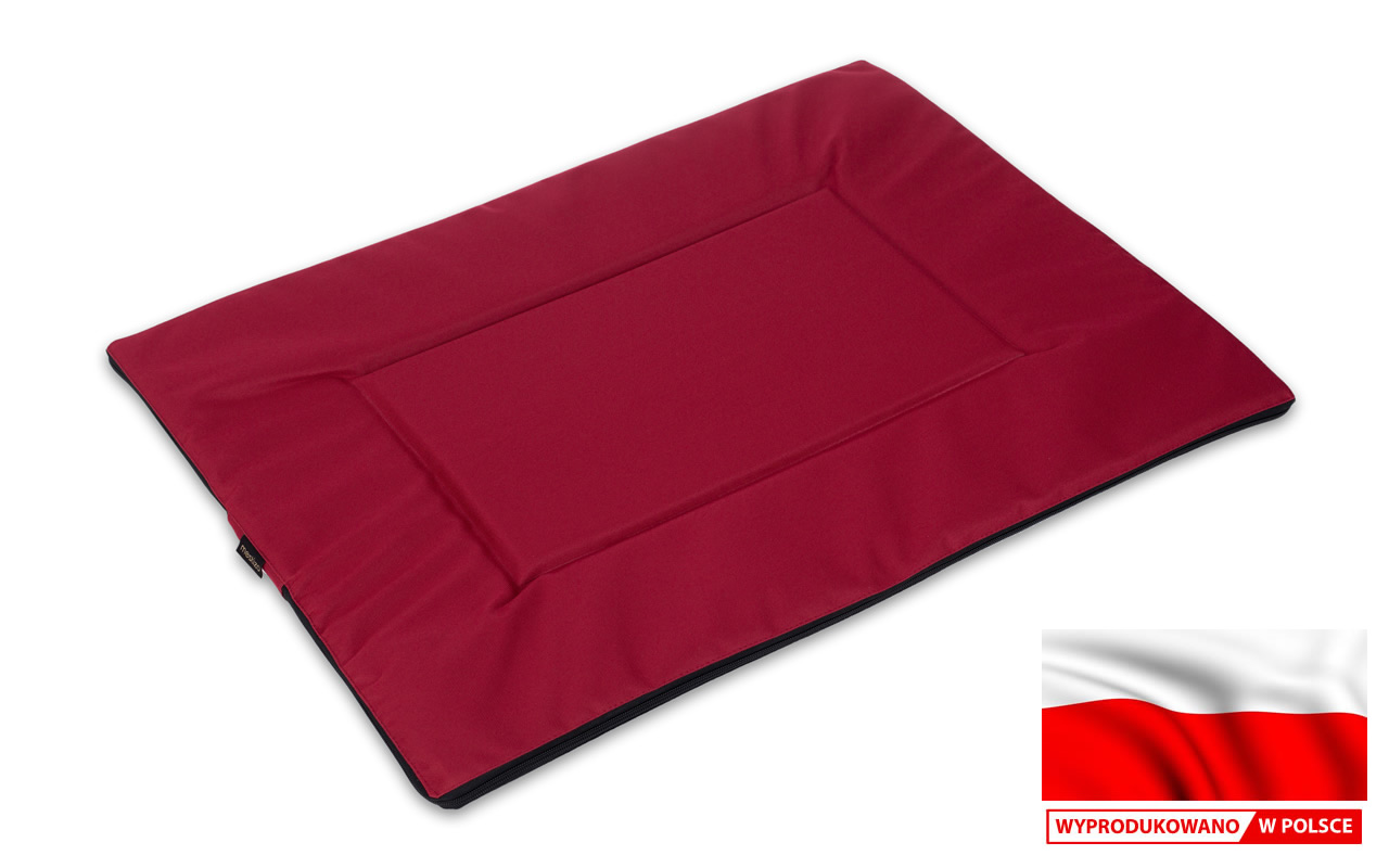 

Wytrzymałe legowisko mata dla psa 80x60 cm red
