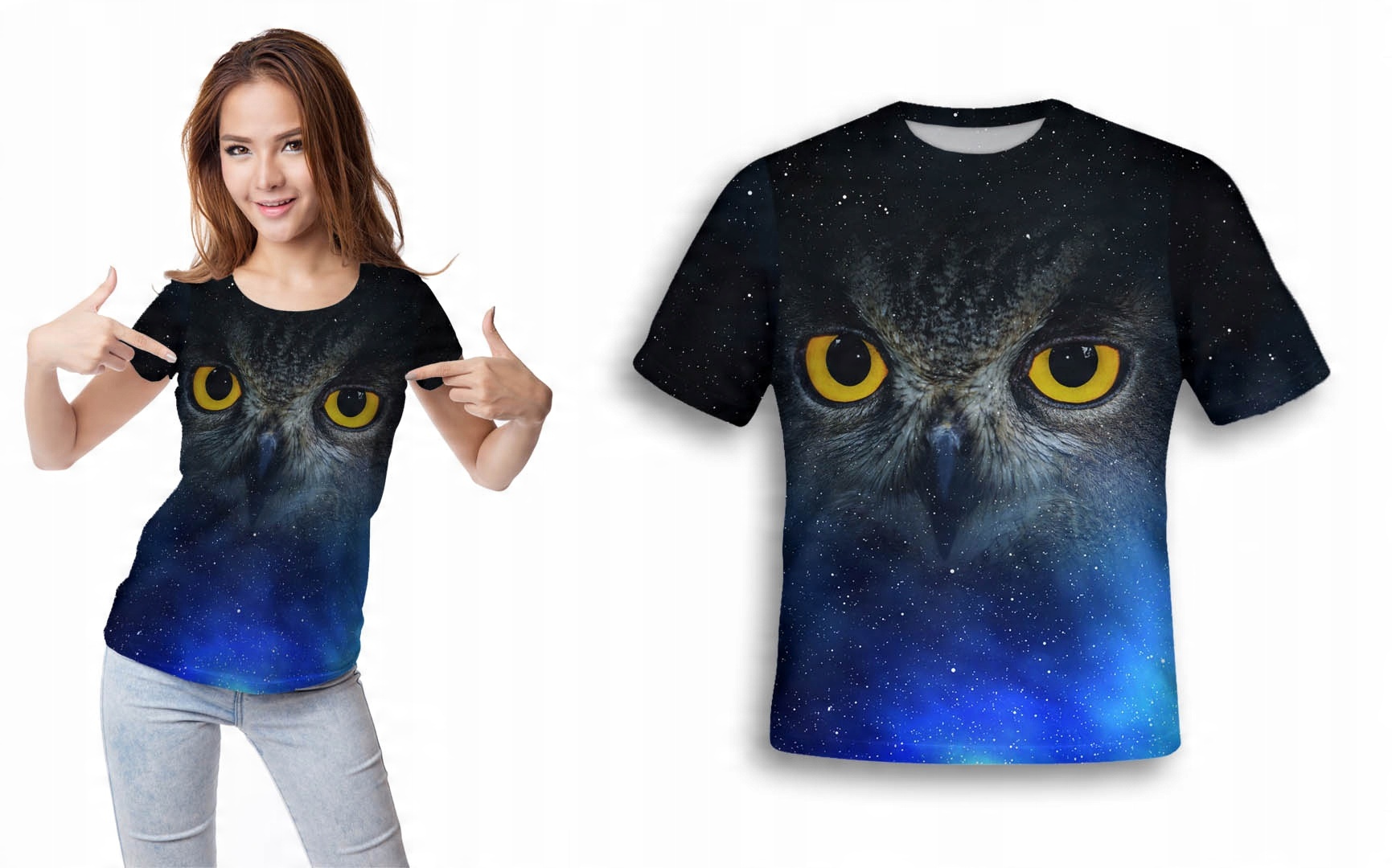 

Koszulka Fullprint T-shirt Sowa L Modna Stylowa Pl