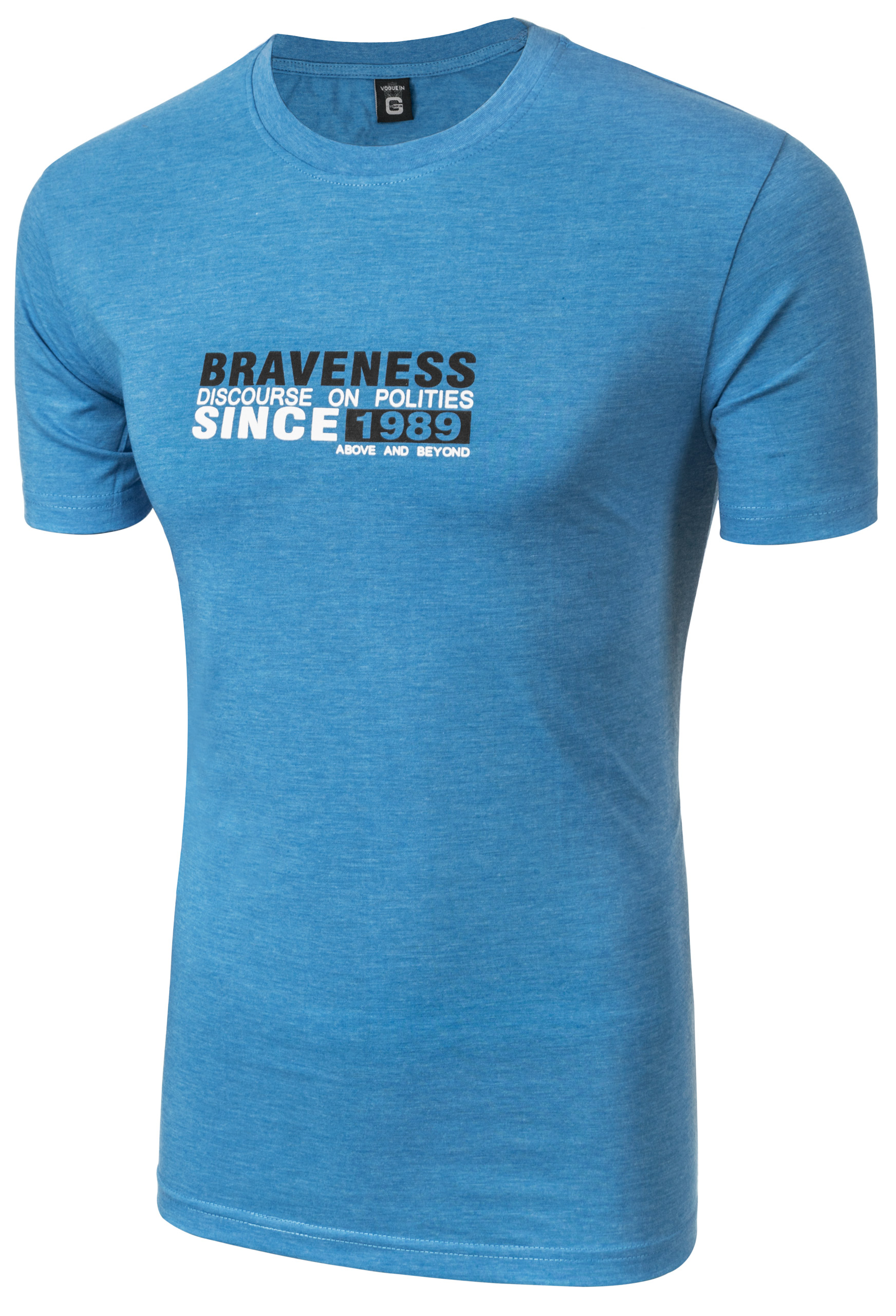 

T-shirt Koszulka Koszulki Męskie 67310 XL niebiesk