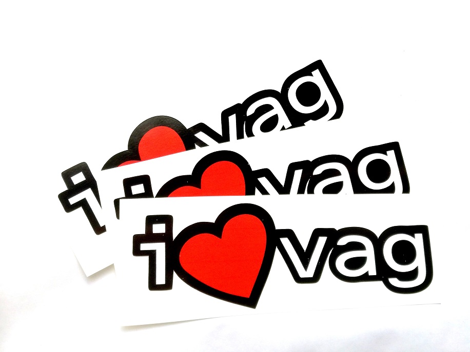 

I Love Vag Volkswagen sticker naklejka