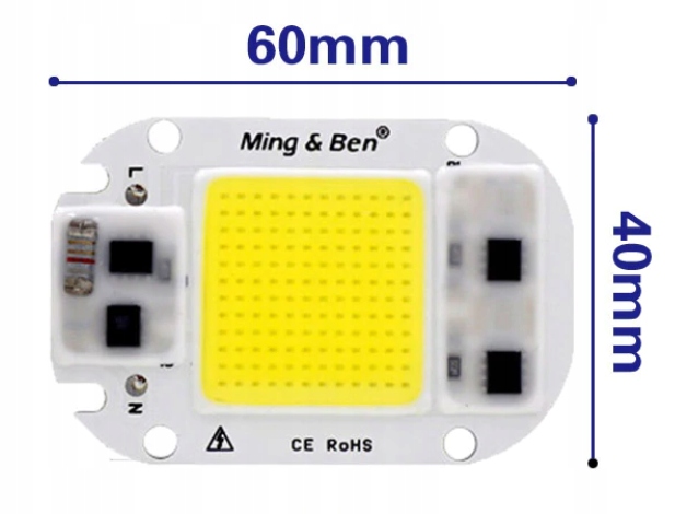 

Led Cob 30W 220V 230V Neutralna 4500K+ Pasta