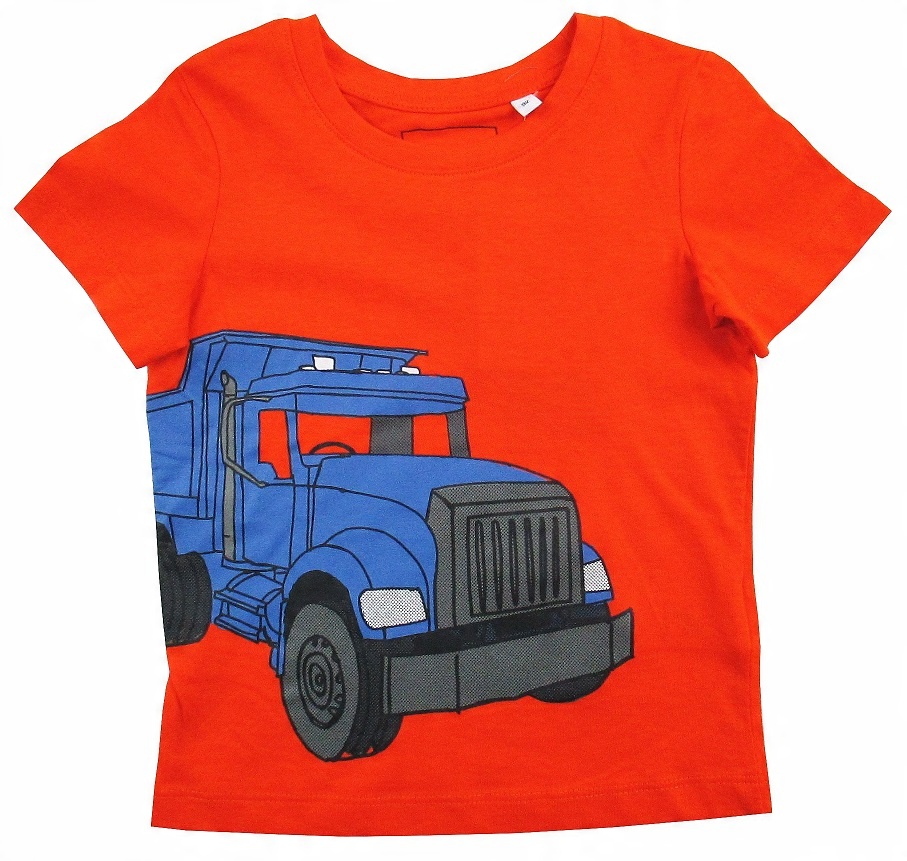 

*c&a* T-shirt Samochód pomarańcz 116