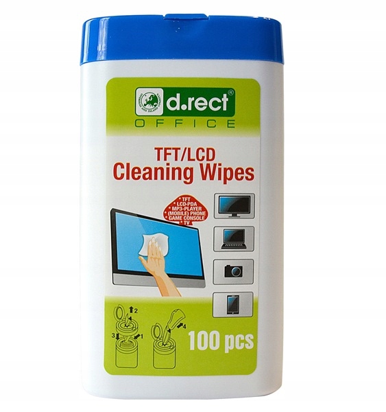 

Chusteczki Do Czyszcz. Ekranów /LCD D.rect 100szt.