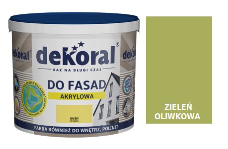 

Farba Fasadowa Dekoral Polinit Zielony Oliwkowy 10