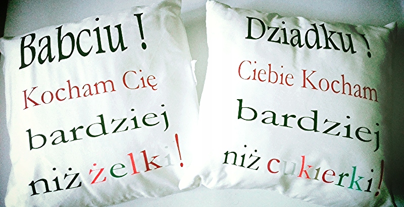 Polštář Pro babičku a dědečka 2 ks komplet