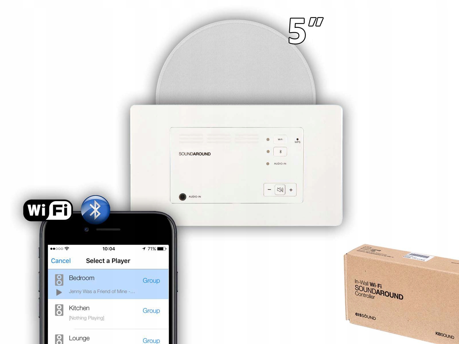 Zvukový systém Kbsound Soundaround s Wi-Fi a Bluetooth