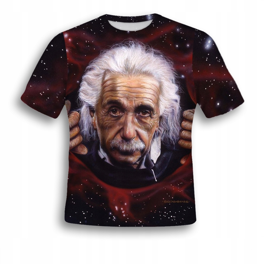 

Koszulka Fullprint T-shirt Einstein S Nadruk 3D