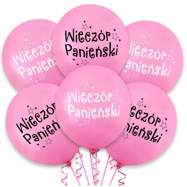 

Balony na Wieczór Panieński komplet 6 szt.