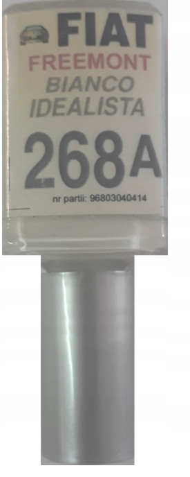 FIAT 268A BIANCO IDEALISTA LAKIER SAMOCHODOWY ZAPRAWKA DO RYS 10ML