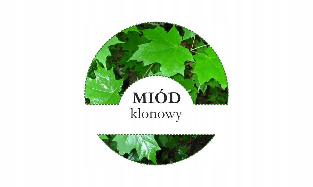 

Etykiety okrągłe fi 4 cm na miód Klonowy 24 szt