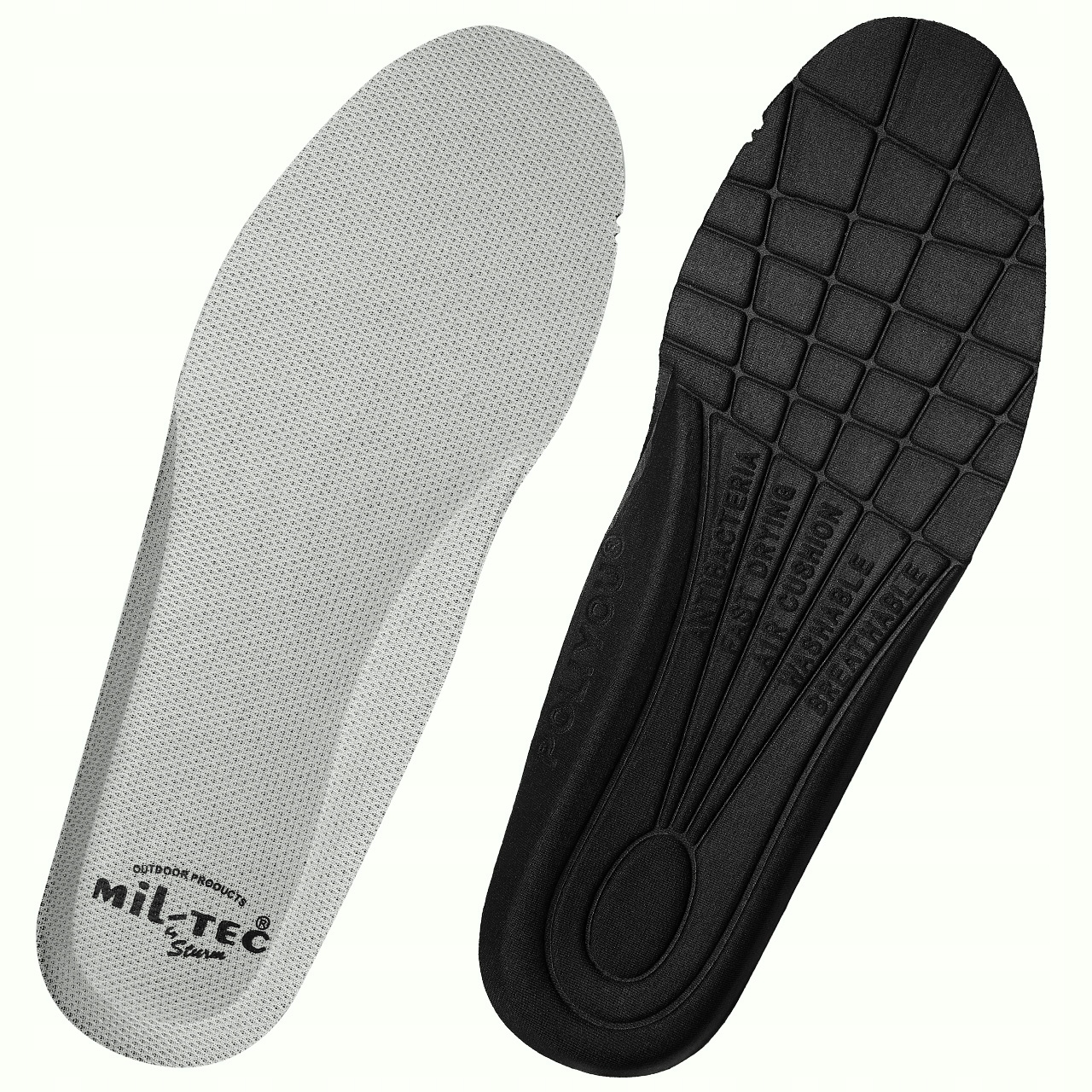 Wkładki do butów Antybakteryjne Mil-Tec Insole oddychające taktyczne 47