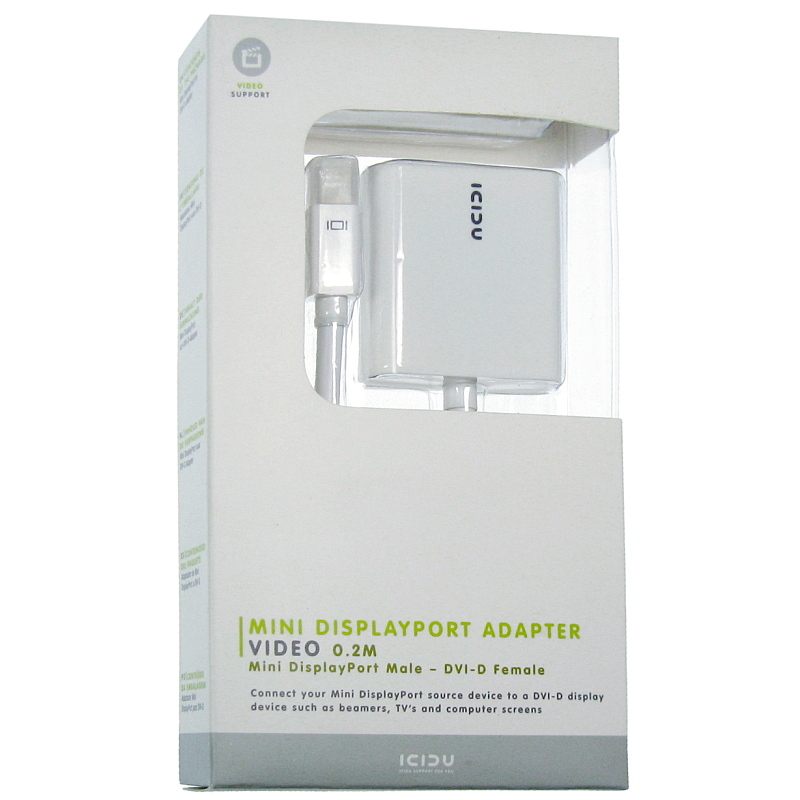 PRZEJŚCIE ADAPTER MINI DISPLAY PORT - DVI-D ICIDU Marka NE