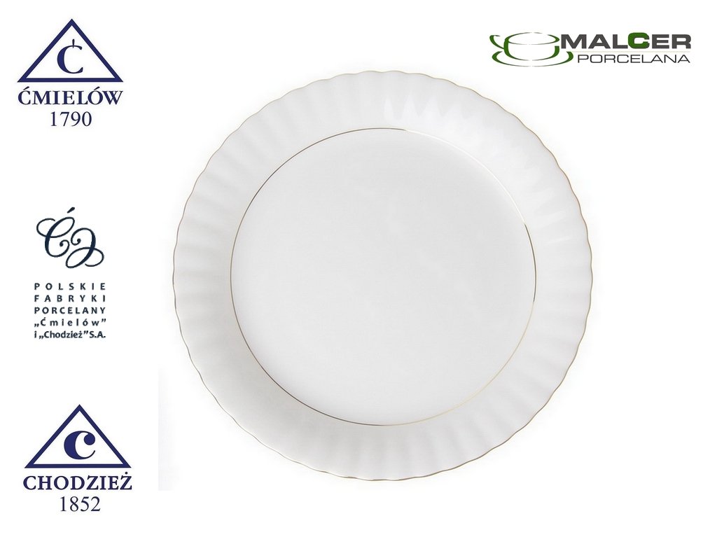 B014 TALERZ PŁYTKI 19 cm IWONA CHODZIEŻ PORCELANA Materiał wykonania porcelana