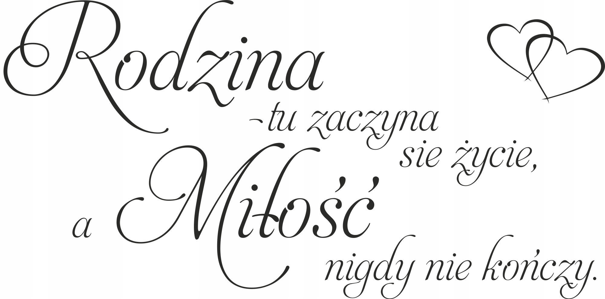 

Naklejka na ścianę cytat Rodzina Family 200cm