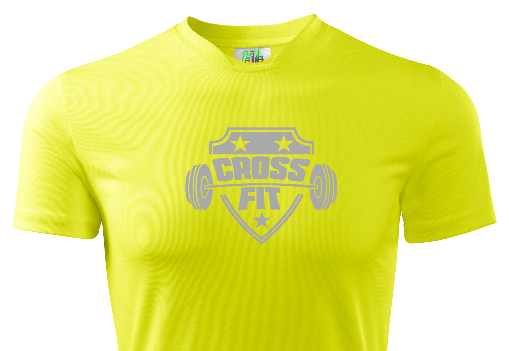 

T-shirt Termoaktywny Odblaskowy Wzór Crossfit Gym