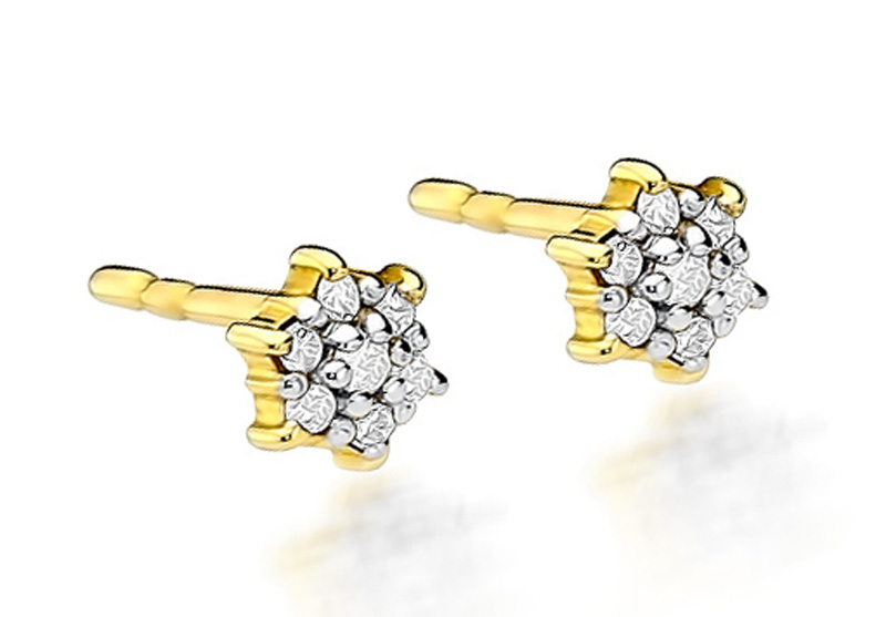 

Kolczyki Złote Z Brylantami 0,12ct