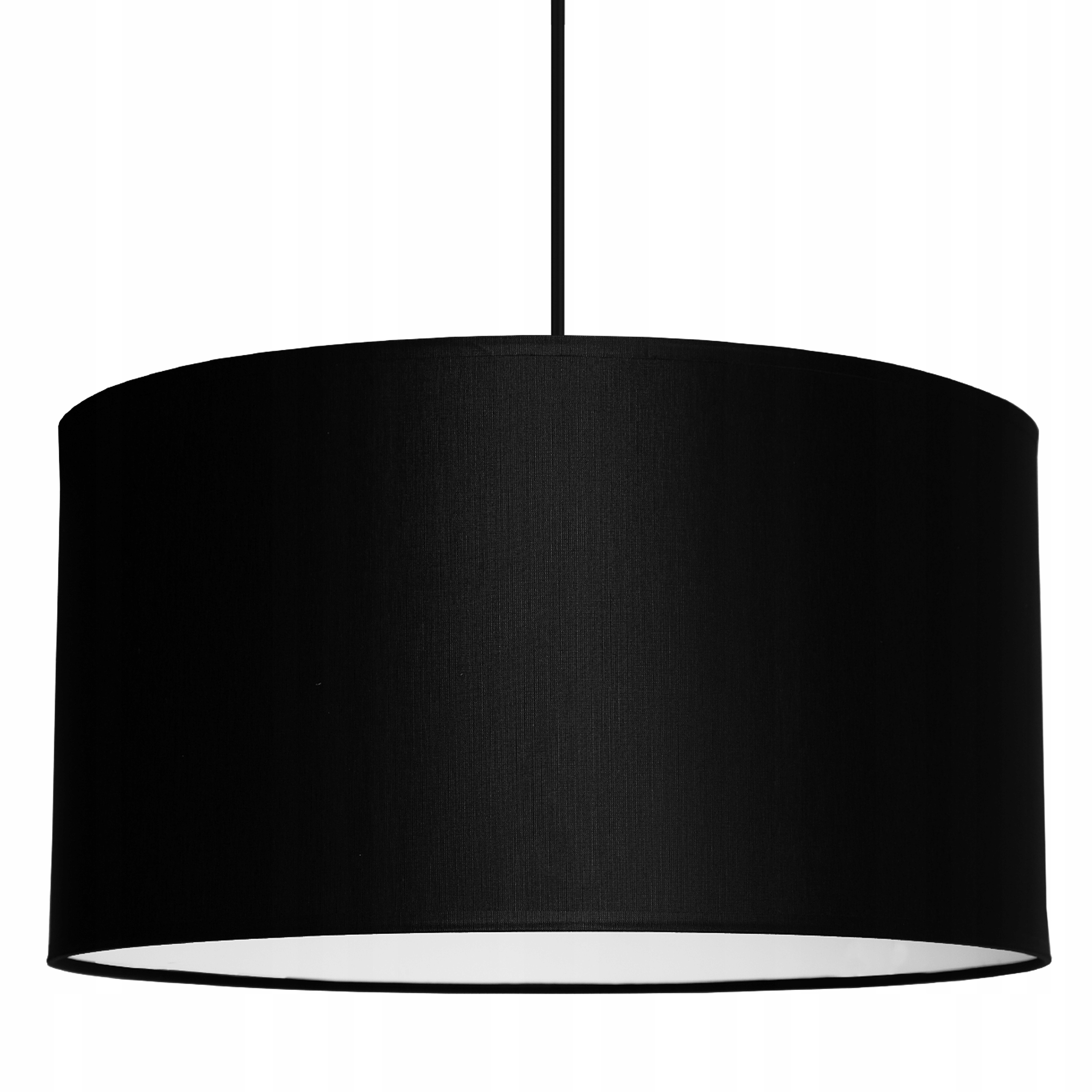 

Lampa wisząca sufitowa duży abażur czarna Led 40cm
