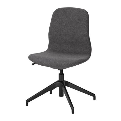 IKEA otočná stolička LANGFJALL sivá/čierna stolička