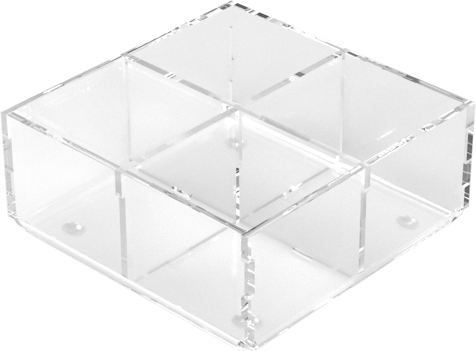 

Organizer Pojemnik do szuflad Pleksi 120x120x50