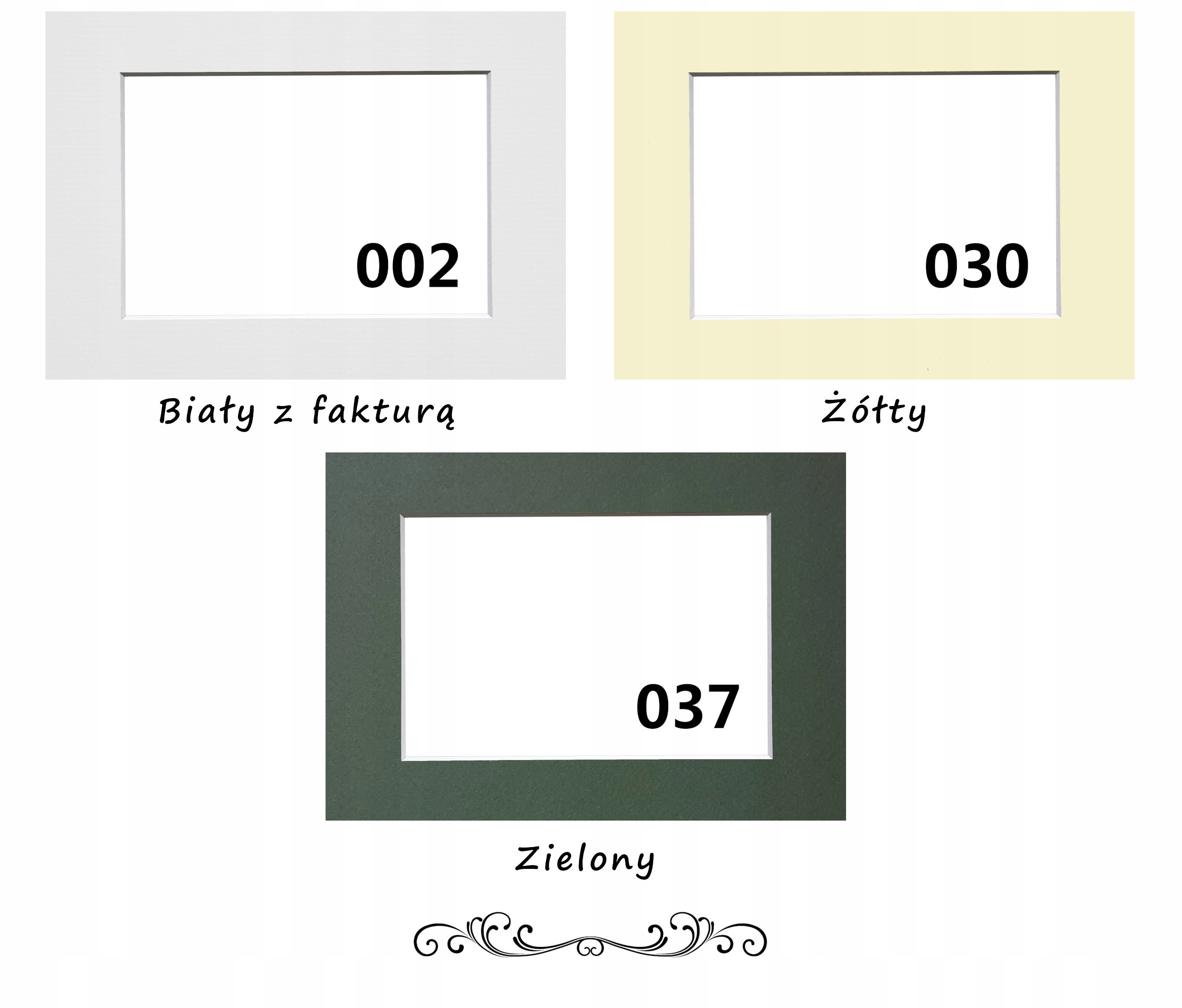 Passepartout NA WYMIAR paspartu passe-partout Materiał inny materiał